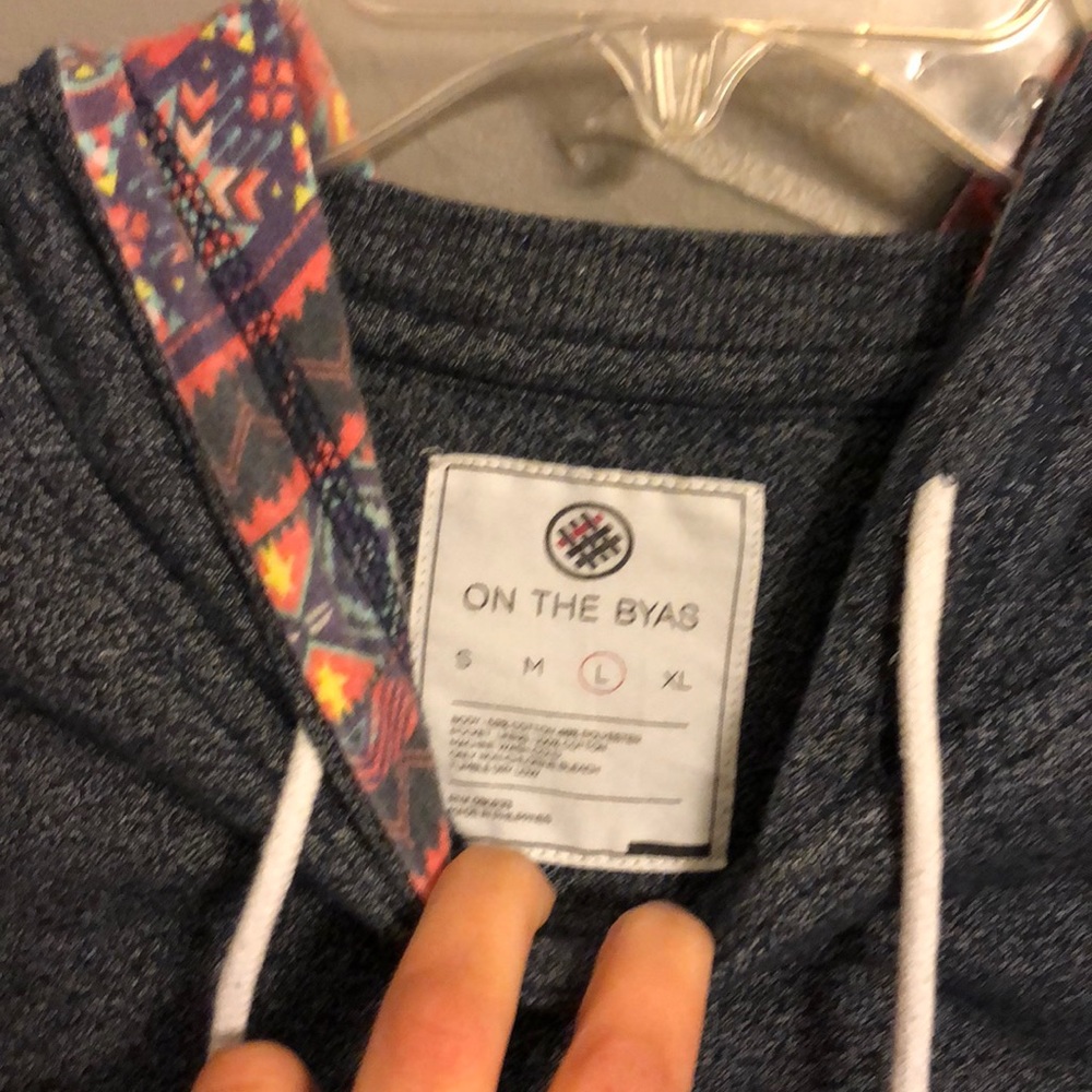 Pac Sun ON THE BYAS brand hoodie With Aztec accent
